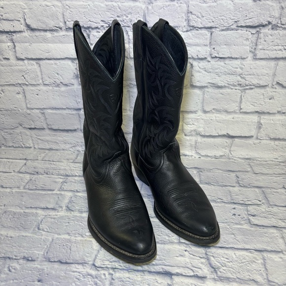 ARIAT Heritage Western Cowboy Boot 10002218 Black Leather R Toe Men's size 14 EE - Picture 3 of 16